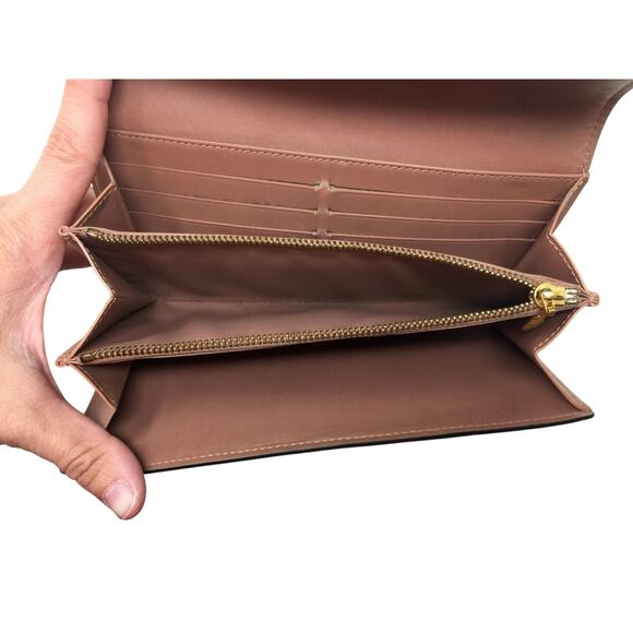 Louis Vuitton Vernis Monogram Sarah Long Wallet -Bronze / Mustard - Picture 4 of 16